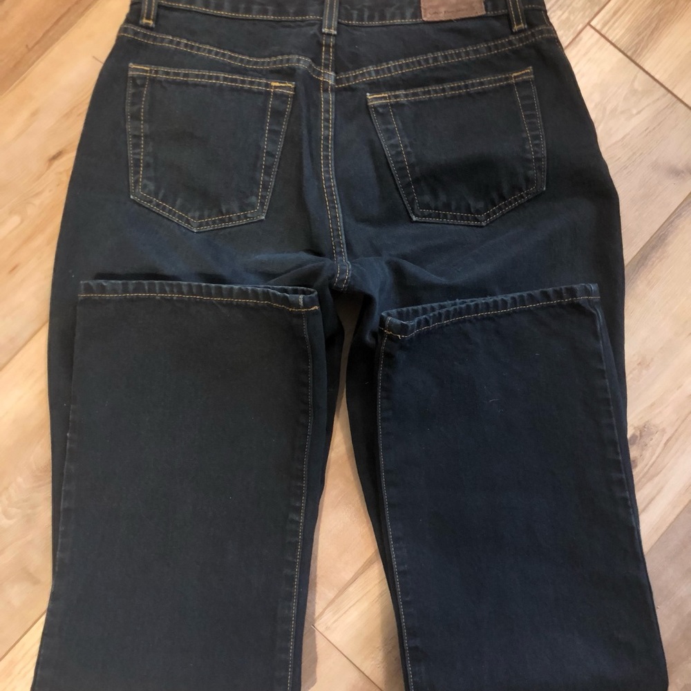 Calvin Klein Jeans Dark Blue Wash Boot Cut Size 8   32" Length - Picture 4 of 14